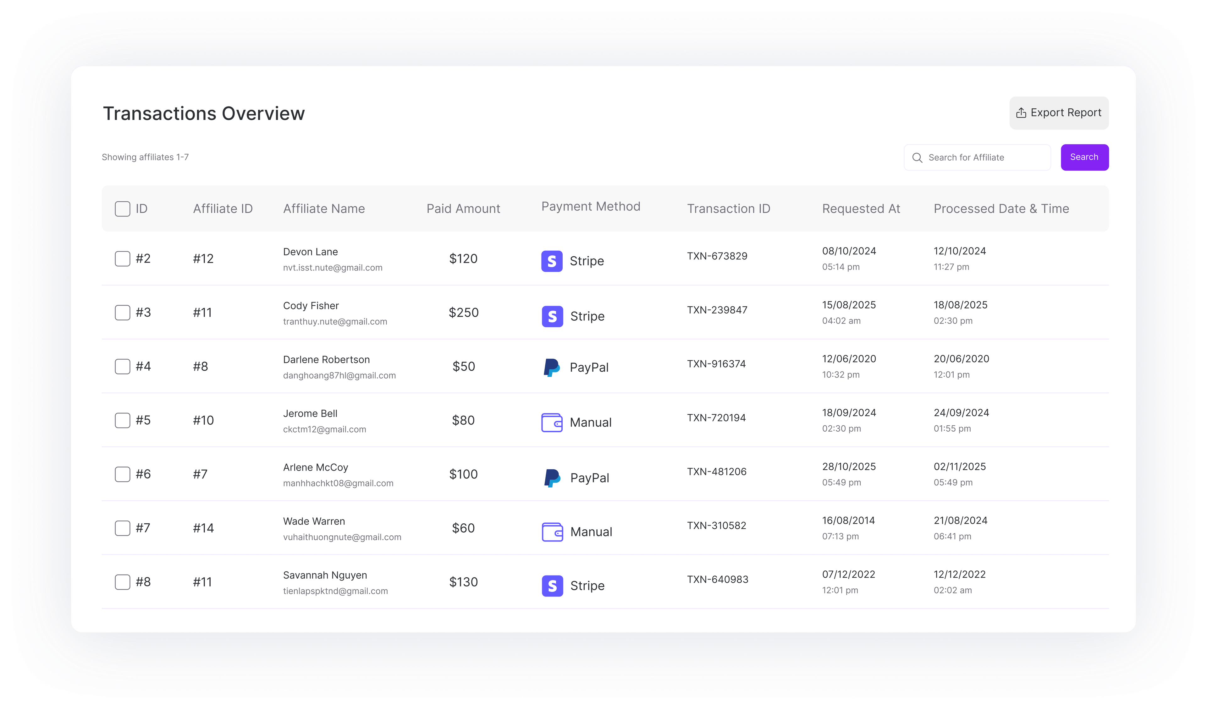 Transaction Log for Extra Clarity