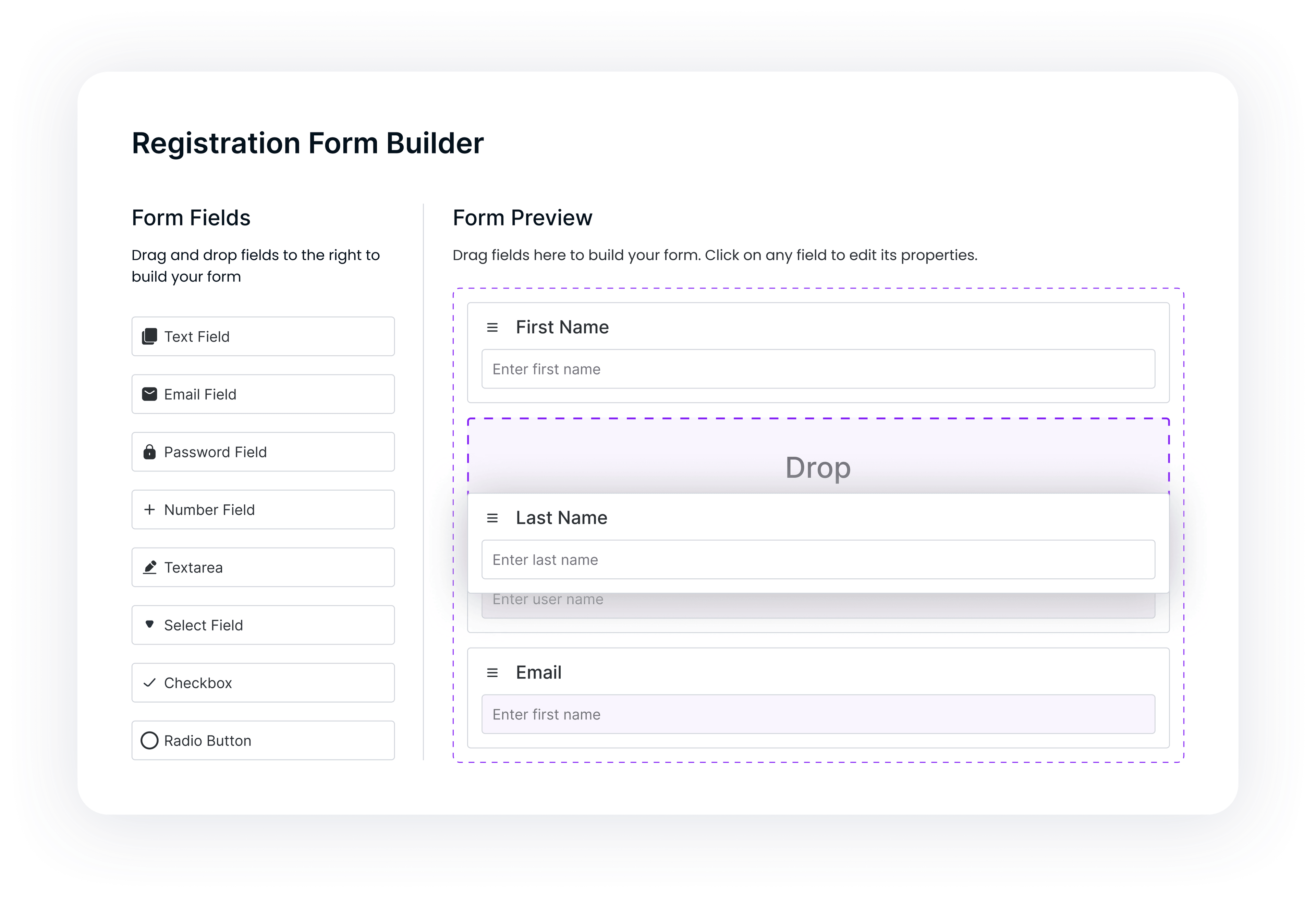 Build Your Form - Drag & Drop